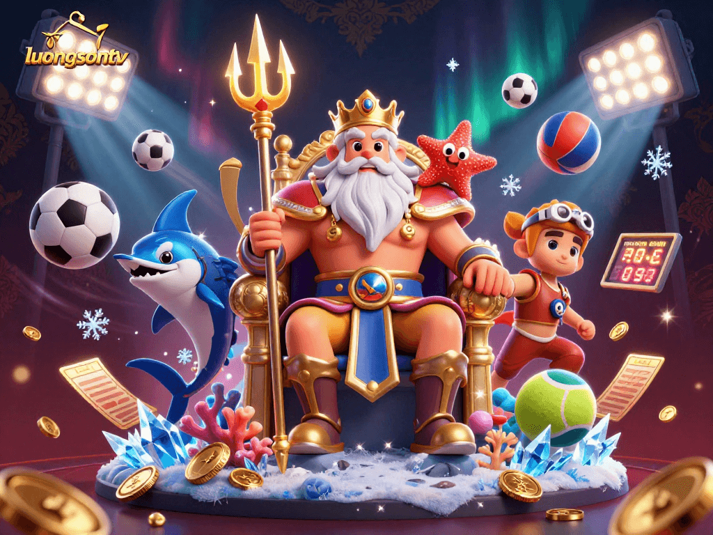Experience the thrilling live sports action on luongsontv with vibrant characters and dynamic elements!