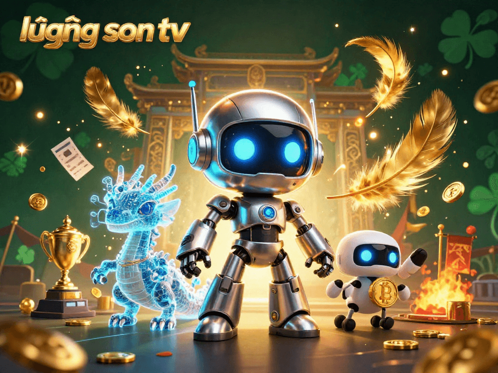 Experience thrilling sports betting with lương sơn tv in this immersive 3D scene featuring vibrant characters.