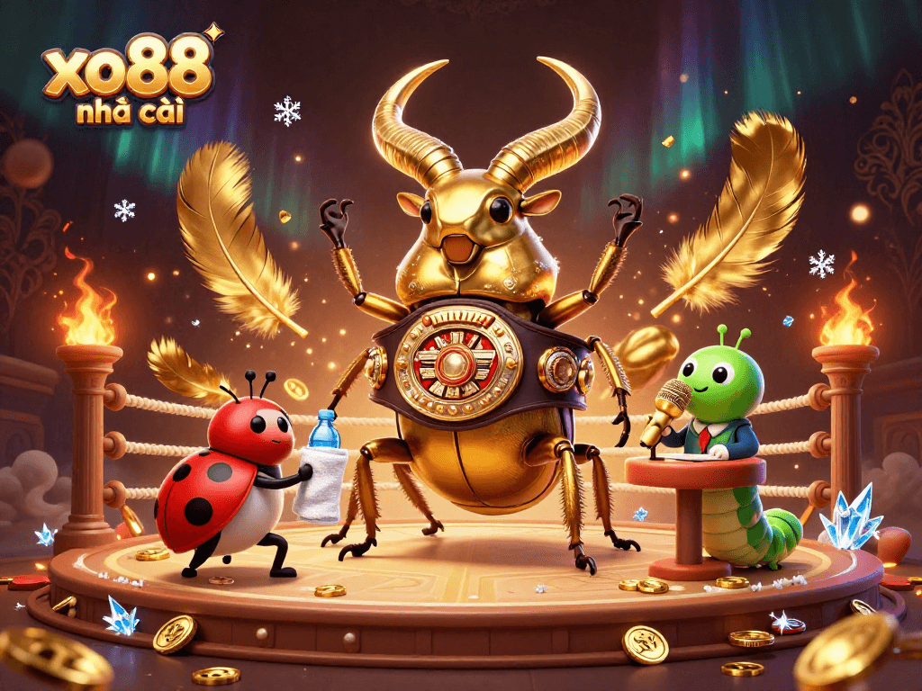 Experience epic wins with xo88 nhà cái in a vibrant casino showdown with cartoon characters.