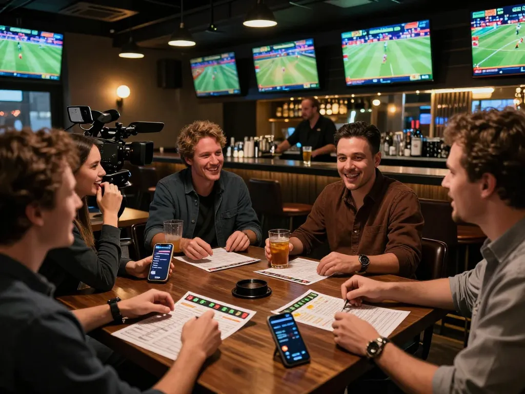 Exciting sports betting moment at Nhà cái Say88 with fans placing bets and enjoying live matches.