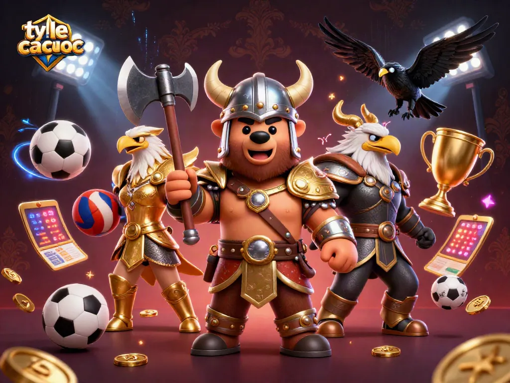 Engage with ty le ca cuoc in dynamic 3D action, featuring sports betting excitement.