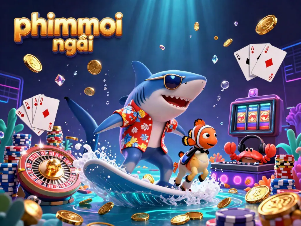 Experience phimmoi mới through an exciting underwater casino adventure with vibrant characters and games.
