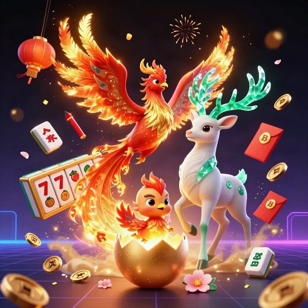 Drie magische casinodieren met jadegroene accenten, goud, vuurwerk en slotglans.