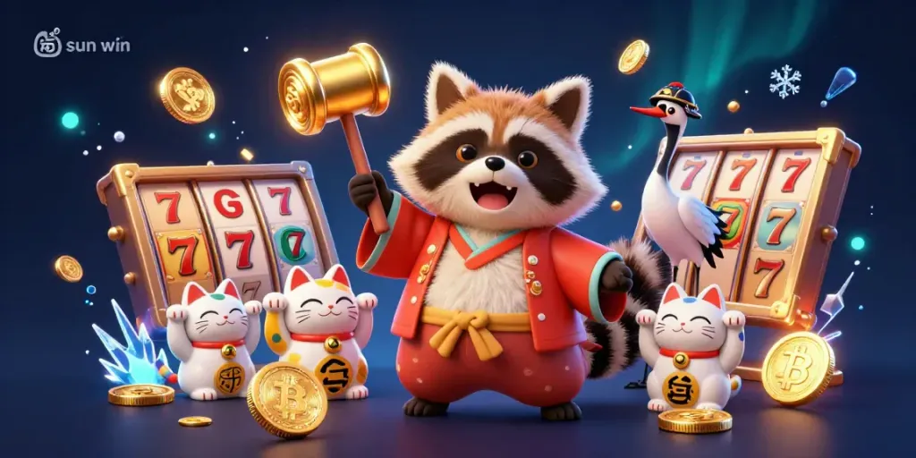 Experience thrilling wins with tải sun win featuring adorable characters and vibrant slot game elements.