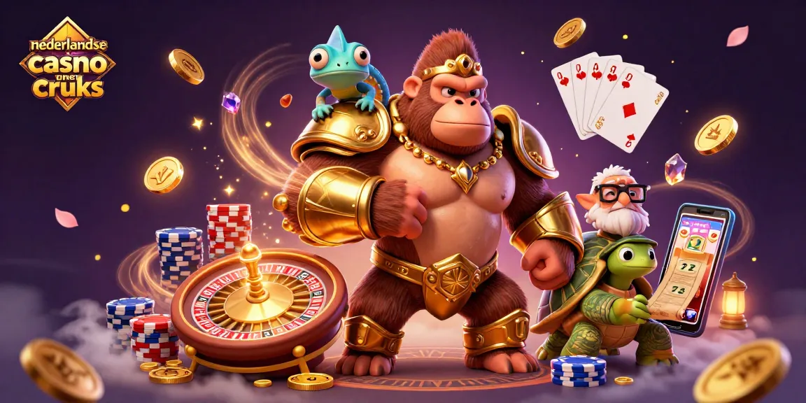 Experience the excitement of a nederlandse casino zonder cruks with this vibrant, dynamic illustration.