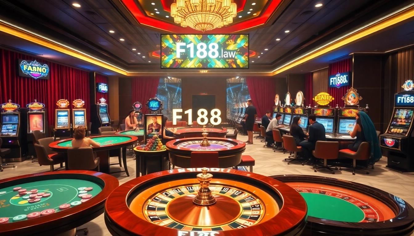 Experience engaging gameplay at https://f168.law/ with vibrant casino elements and professional players.