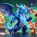 hubet showcases a thrilling casino experience with explosive jackpots and vibrant characters.