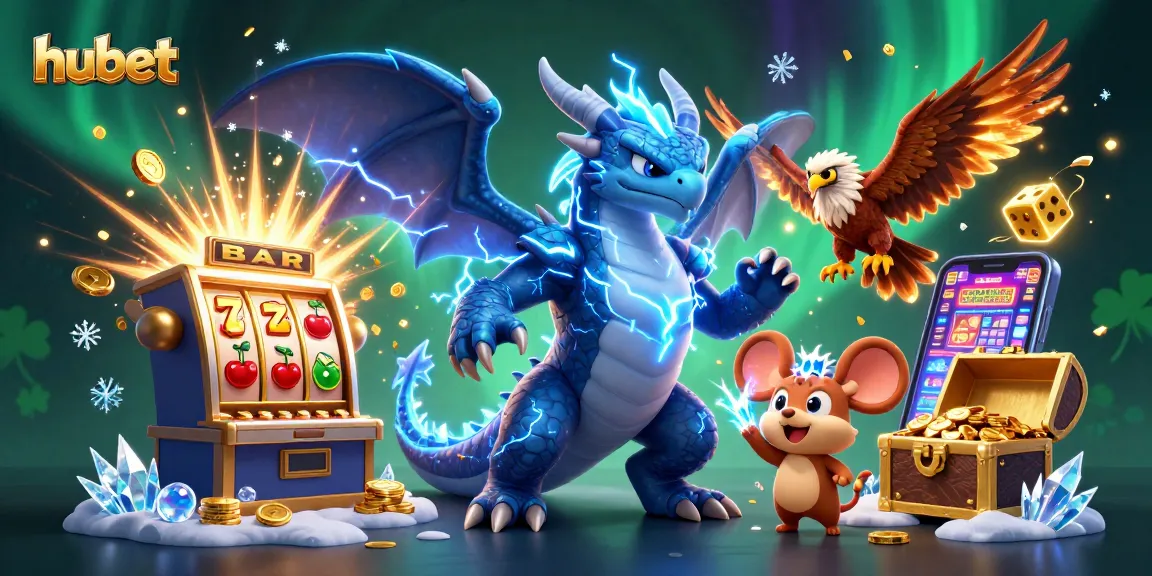 hubet showcases a thrilling casino experience with explosive jackpots and vibrant characters.