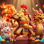 Experience the thrill of GG88 with a dynamic casino illustration featuring captivating characters and rich gameplay elements.