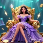 Experience the excitement of PS99 with a glamorous casino illustration featuring vibrant gaming elements.