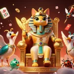 Experience the excitement of xo88s with our immersive casino-themed illustration featuring a pharaoh cat and treasures.