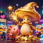 Experience the magic of the beste online casino belgie with vibrant characters and casino elements.