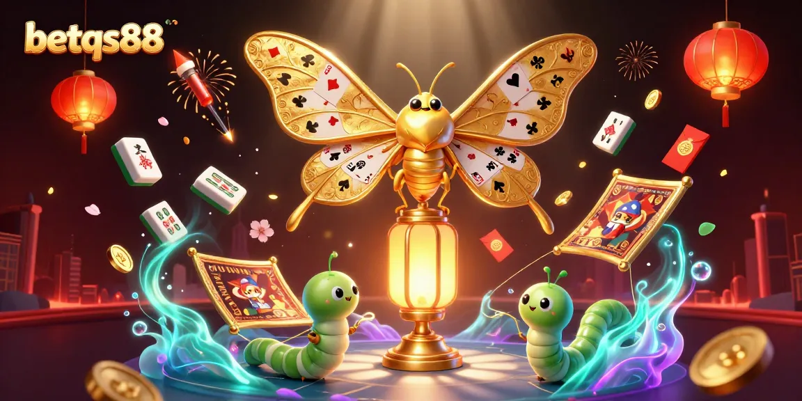 Experience the thrill of betqs88 with vibrant casino elements in a captivating 3D illustration.
