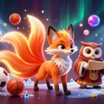 Experience fast payout casinos Australia with vibrant 3D illustration of lucky characters and sports elements.