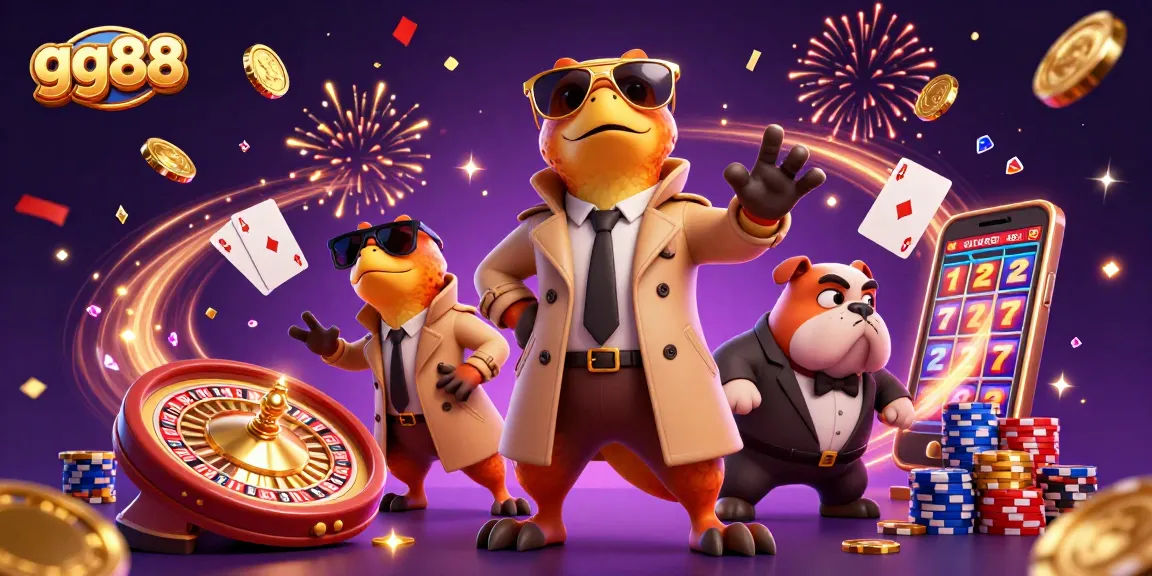 Experience fun at gg88 casino with raptors in disguise amidst dazzling gaming elements.