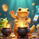 Join MAN88 as a giant golden salamander alchemist spins base metals into gold coins in a vibrant 3D casino.